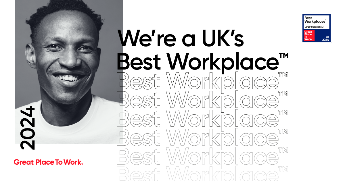 We're a UK's Best Workplace 2024